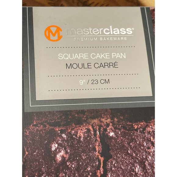 Bakeware Square Cake Pan 9" Master Class Non-Stick Heavy Gauge Steel New - Picture 4 of 5